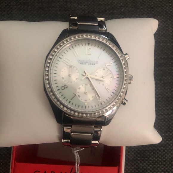 Caravelle New York Swarovski Crystal Watch - Picture 3 of 3
